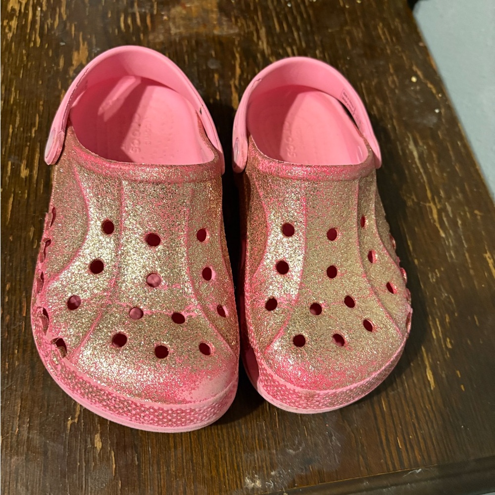 Sparkly Pink Crocs